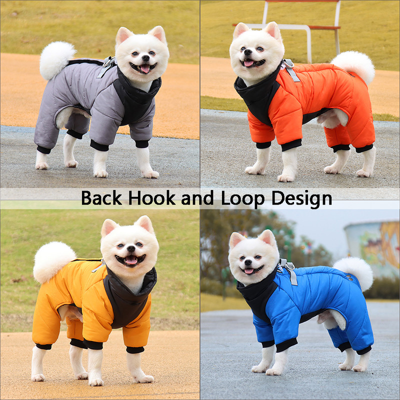 Waterproof Winter Dog Jacket for Small Medium Dogs, Warm Thicken Pet Puppy Coat for Chihuahua French Bulldog Pug Dog
