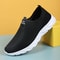 Breathable Mesh Men Running Shoes, Lightweight Summer Sneakers Casual Walking Slip-On Loafers Driving Zapatos Casuales