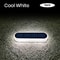IP68 Waterproof Solar LED Deck Lights, Wireless Stick-On Outdoor Step Dock Driveway Lights, 3 Lighting Colors