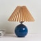Decorative Vintage Pleated Table Lamp Ceramic Base With LED E27 Tricolor Bulb Night Light For Bedr 14