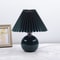 Decorative Vintage Pleated Table Lamp Ceramic Base With LED E27 Tricolor Bulb Night Light For Bedr 20