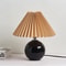 Decorative Vintage Pleated Table Lamp Ceramic Base With LED E27 Tricolor Bulb Night Light For Bedr 21