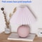 Decorative Vintage Pleated Table Lamp Ceramic Base With LED E27 Tricolor Bulb Night Light For Bedr 23