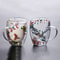Heat Resistant Double Wall Glass Coffee Cup With Handle Insulated Tea Espresso Milk Mug Elegant Cle