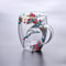 Heat Resistant Double Wall Glass Coffee Cup With Handle Insulated Tea Espresso Milk Mug Elegant Cle