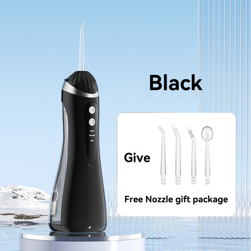 Portable Dental Water Flosser, Waterproof Oral Irrigator with Cleaning Modes, Rechargeable Jet Floss for Teeth Whitening
