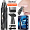 Nose Hair Trimmer Men Rechargeable Ear Cleaner & Eyebrow Shaper, Portable Electric Beard Facial Hair Removal Machine