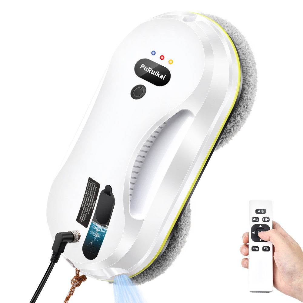 Automatic Water Spray Window Cleaning Robot Vacuum Electric RemoteControlled Glass Wiper For Home W 0