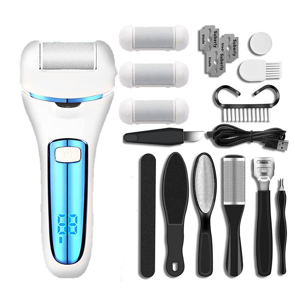 Electric Foot File Callus Remover, Sandpaper Grinding Pedicure Tool for Heels, Dead Skin & Hard Skin Removal, Foot Care