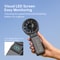 Handheld Neck Desk Fan with LED Display, 5 Speeds, Foldable Personal Portable Fan for Home, Office, or Outdoor Use
