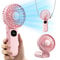 Portable Handheld Fan with LED Display, Foldable 3000mAh Rechargeable Battery Mini Fan for Outdoor, Beach & Travel