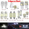 LED Interior Bundle, White T10 & Map, Dome, Plate Lights, Easy Install Car Upgrade Kit