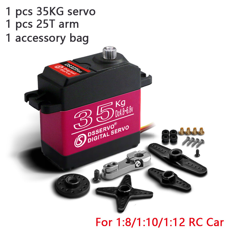 High Torque Waterproof Digital Servo, Metal Gear for RC Baja, 1/8 & 1/10 Scale