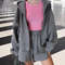 Two-Piece Casual Tracksuit for Women, Oversize Cotton Pink Top and Shorts Set, Spring Women's Summer Suit with Shorts