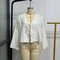 Loose Laceup Bow Shirt, Elegent v Neck Long Flare Sleeve Top for Women, Simple Spring Summer Style