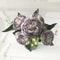 Artificial Peony Flower Bouquet Rose Pink Silk with 5 Large Heads & 4 Buds, Realistic Fake Flowers for Home Decor