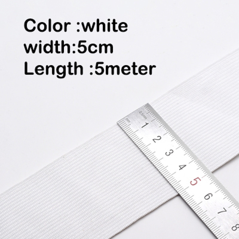 5M Knit Elastic Band For Sewing High Elasticity Heavy Stretch Waistband Elastic For DIY Garments Cr 11