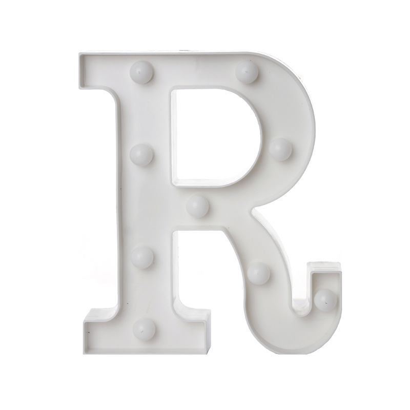 Battery Powered Alphabet Letter LED Lights, Luminous Warm Night Number Lamp for Home Decor, Christmas, Wedding, Birthday