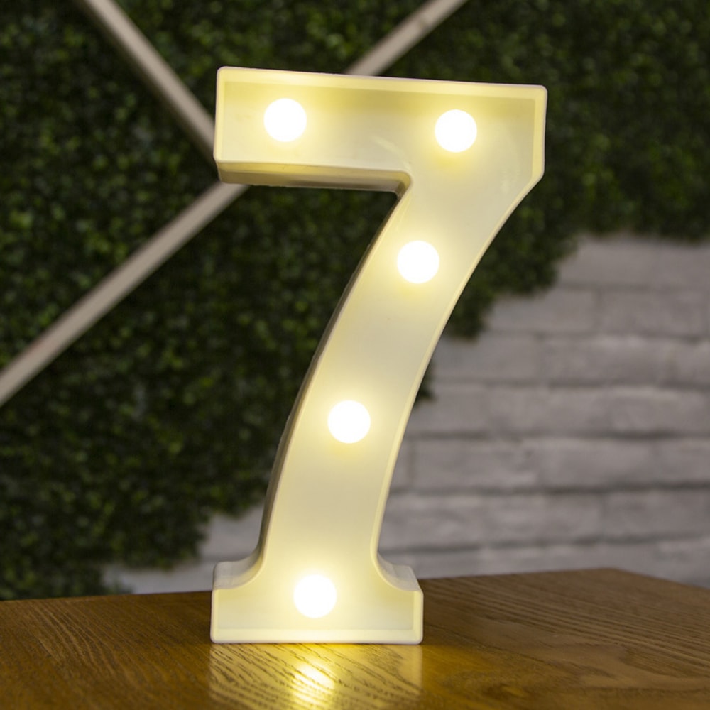 Battery Powered Alphabet Letter LED Lights, Luminous Warm Night Number Lamp for Home Decor, Christmas, Wedding, Birthday