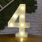 Battery Powered Alphabet Letter LED Lights, Luminous Warm Night Number Lamp for Home Decor, Christmas, Wedding, Birthday