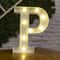 Battery Powered Alphabet Letter LED Lights, Luminous Warm Night Number Lamp for Home Decor, Christmas, Wedding, Birthday