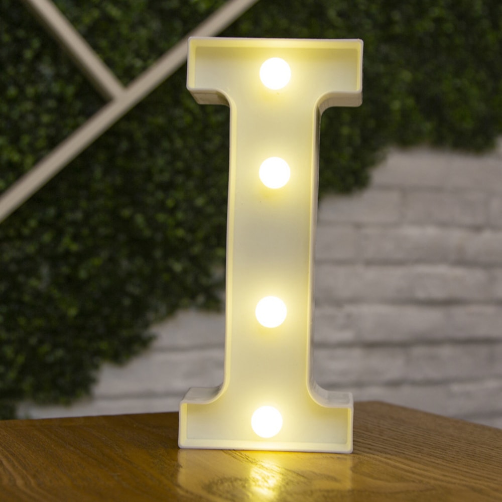 Battery Powered Alphabet Letter LED Lights, Luminous Warm Night Number Lamp for Home Decor, Christmas, Wedding, Birthday