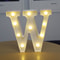 Battery Powered Alphabet Letter LED Lights, Luminous Warm Night Number Lamp for Home Decor, Christmas, Wedding, Birthday