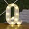 Battery Powered Alphabet Letter LED Lights, Luminous Warm Night Number Lamp for Home Decor, Christmas, Wedding, Birthday