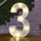 Battery Powered Alphabet Letter LED Lights, Luminous Warm Night Number Lamp for Home Decor, Christmas, Wedding, Birthday