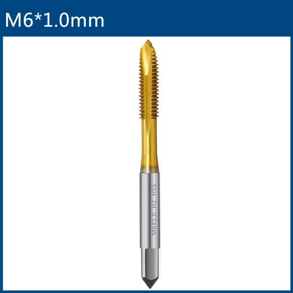 HSS Titanium Coated Metric Thread Tap Drill Bit Set Straight Flute Hand Tapping Tools For Metalwork 12