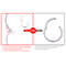 G23 Titanium Cartilage Nose Rings Hoop for Men Women, Mixed Color Segment Lip Ear Body Piercing Jewelry Clip Set