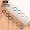 G23 Titanium Cartilage Nose Rings Hoop for Men Women, Mixed Color Segment Lip Ear Body Piercing Jewelry Clip Set