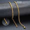 Basic Punk Cuban Chain Necklace for Men Women, Vintage Gold Solid Metal Curb Link Choker, Stainless Steel Jewelry