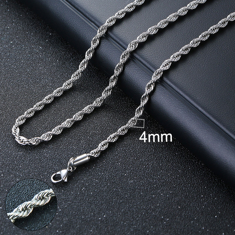 Basic Punk Cuban Chain Necklace for Men Women, Vintage Gold Solid Metal Curb Link Choker, Stainless Steel Jewelry