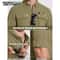 Men Fishing Shirt QuickDry Long Sleeve Mesh Breathable Outdoor Shirt For Hiking Work Cargo 3