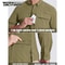 Men Fishing Shirt QuickDry Long Sleeve Mesh Breathable Outdoor Shirt For Hiking Work Cargo 4