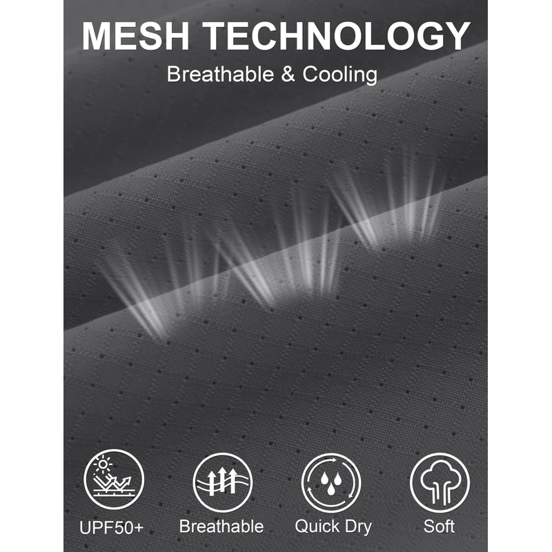 Men Fishing Shirt QuickDry Long Sleeve Mesh Breathable Outdoor Shirt For Hiking Work Cargo 5