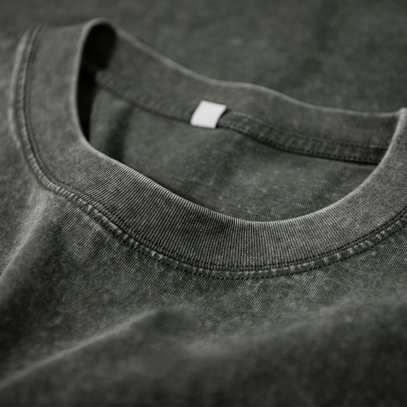 Men Heavy Vintage Washed Oversized T-Shirt Hip Hop Punk Harajuku Cotton Tee for Women Streetwear Short Sleeve Acid Wash