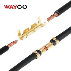 u shaped crimp terminals and heat shrink tube kit, electrical wire connectors for quick wiring repair
