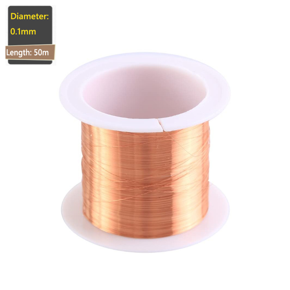 Enameled Magnet Copper Wire Coil Winding Cable, Lacquered Copper Wire for Transformer Motor Soldering Projects