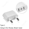 Plug Adapter, Travel Power Converter Euro Socket Electrical Outlet Charger for American to European Use