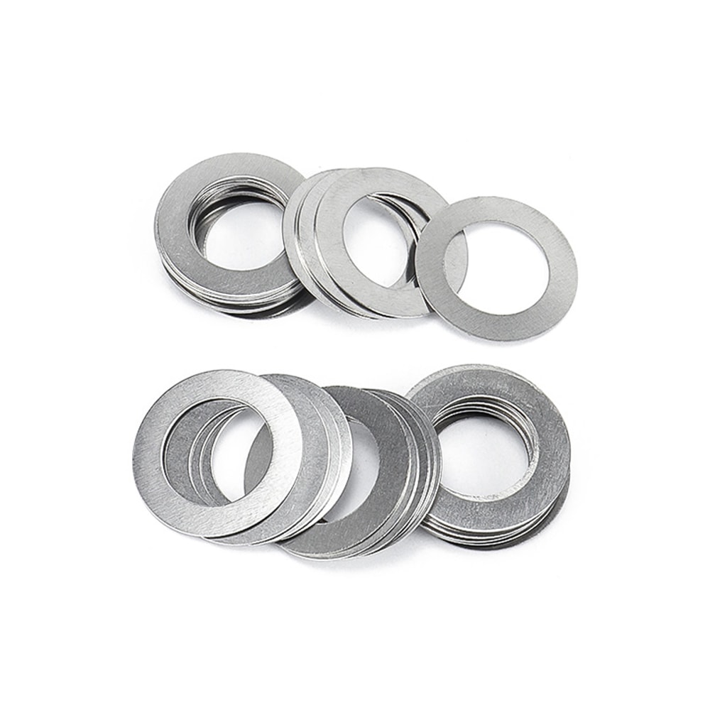 Stainless Steel Shim Gasket Set, Ultra Thin Flat Washers, Precision Adjusting Spacer Shims for Mechanical Repair