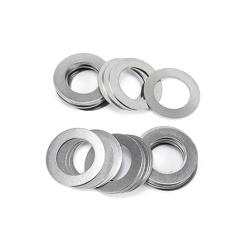 Stainless Steel Shim Gasket Set, Ultra Thin Flat Washers, Precision Adjusting Spacer Shims for Mechanical Repair