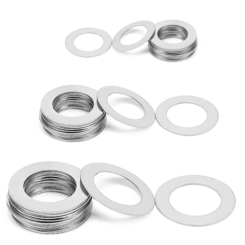 Stainless Steel Shim Gasket Set, Ultra Thin Flat Washers, Precision Adjusting Spacer Shims for Mechanical Repair