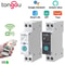 Smart Home Tuya WiFi Circuit Breaker Switch 63A 1P Din Rail With Metering, Remote Control Timer, Works With Smart Life