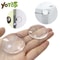 Self-Adhesive Round Transparent Silicone Door Stopper Wall Protector, Non-slip Muffler Plug for Handle Impact Protection