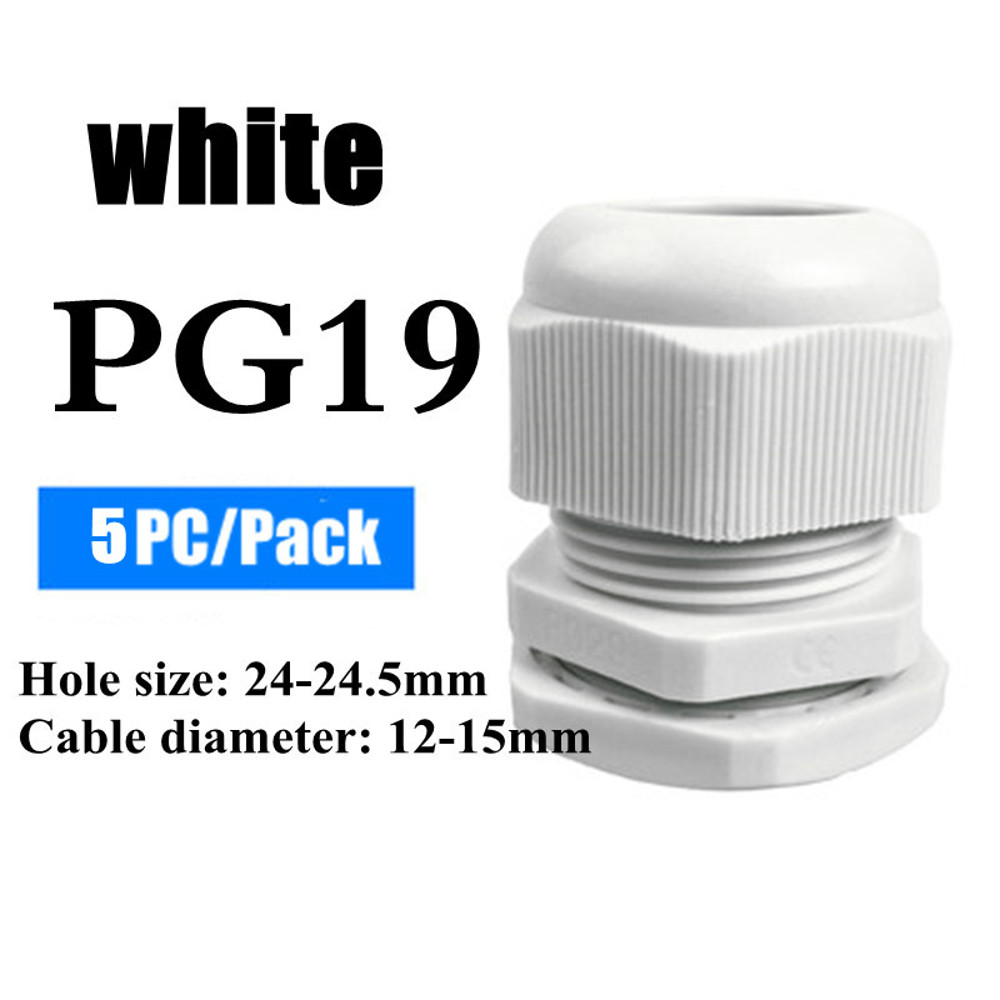 Waterproof Nylon Cable Gland Connector Joint, Cable Entry Fitting for Electrical Boxes, Panels, and Junction Enclosure
