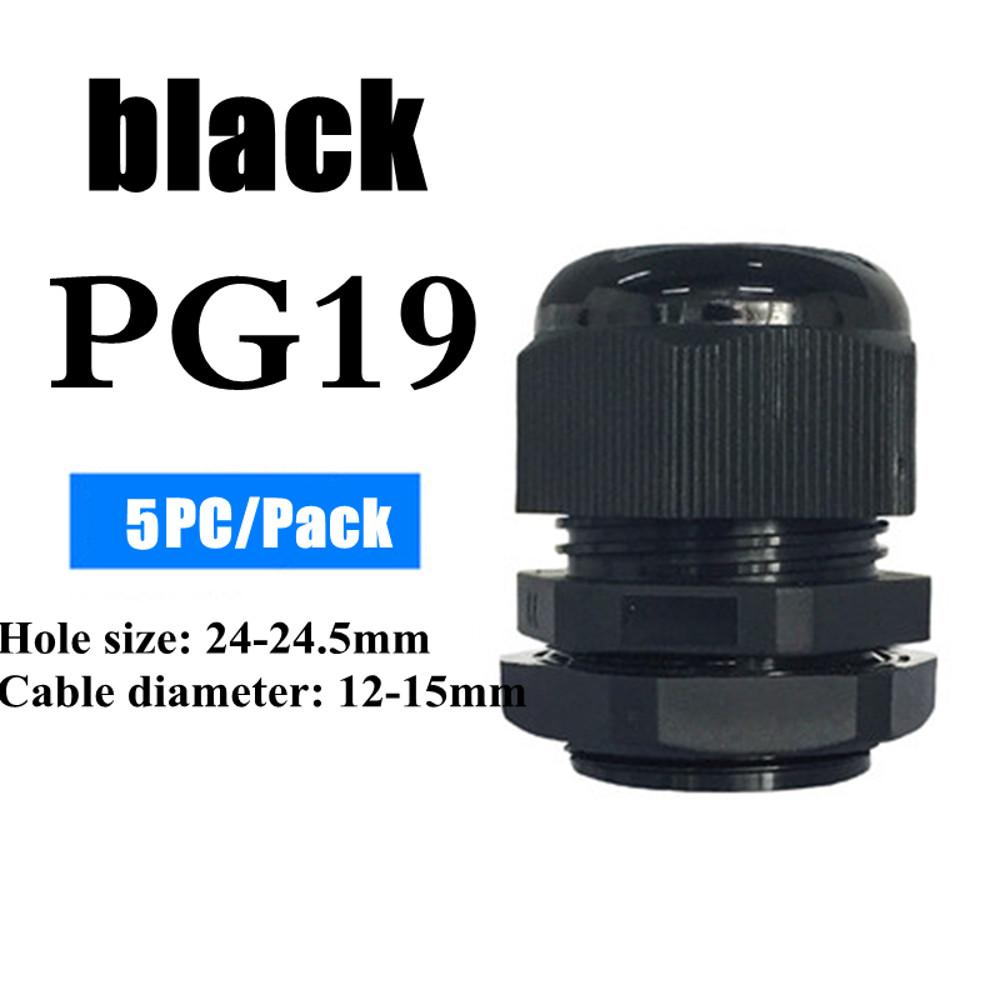 Waterproof Nylon Cable Gland Connector Joint, Cable Entry Fitting for Electrical Boxes, Panels, and Junction Enclosure