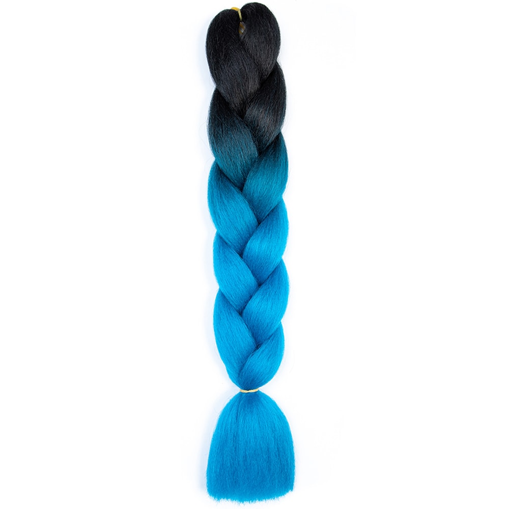 Jumbo Braids Extensions Synthetic Braiding Hair Kanekalon Afro Ombre Color Hair for Kids Children Crochet Twist Braid