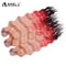 Noble Hair Synthetic Loose Deep Wave Braiding Hair Extensions Ombre Blonde Twist Crochet Curly Water Wave Braid